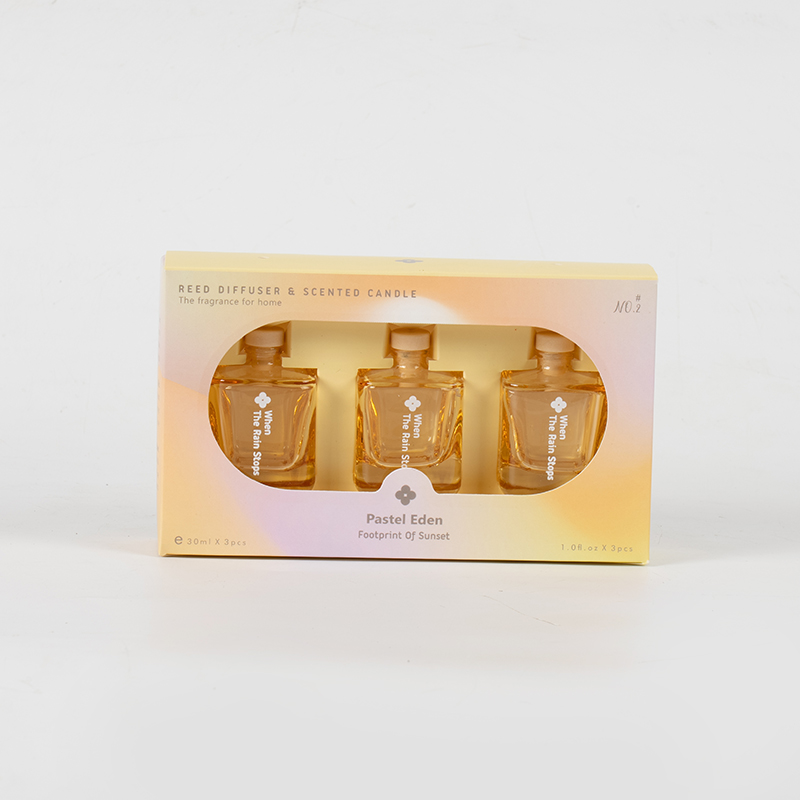 3PCS botol persegi reed diffuser set-3PCS aroma set