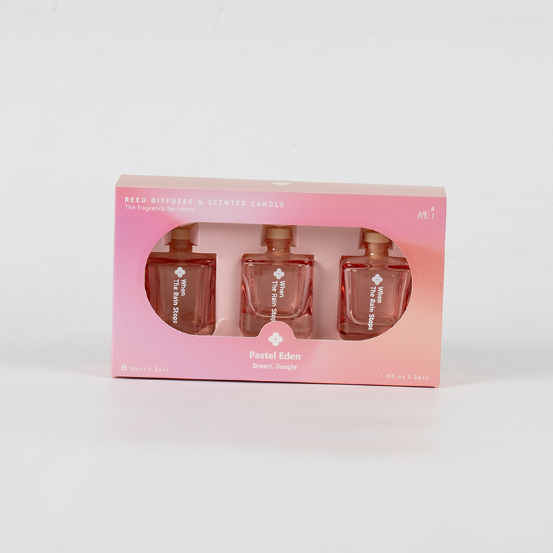 3PCS botol persegi reed diffuser set-3PCS aroma set