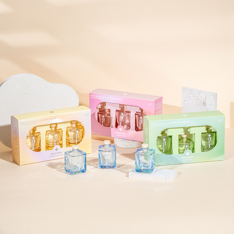 3PCS botol persegi reed diffuser set-3PCS aroma set