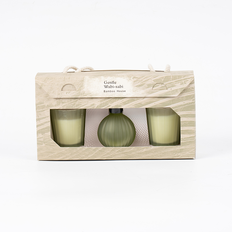 Cermin mata kecil berjalur menegak Lilin wangi X2 Belang menegak botol penyebar buluh kecil mentol meruap