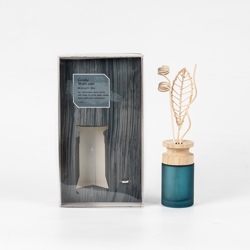 Penyebar buluh premium kelalang kaca silinder tinggi dengan penjual penyebar aroma kayu kayu