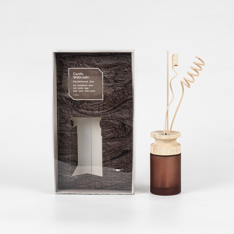 Penyebar buluh premium kelalang kaca silinder tinggi dengan penjual penyebar aroma kayu kayu