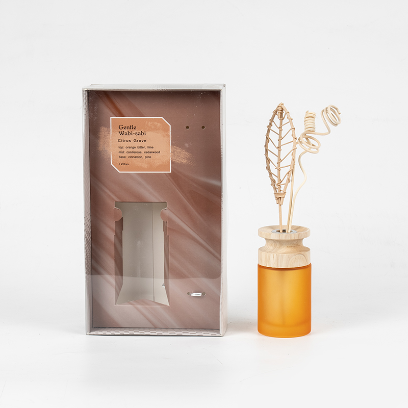 Penyebar buluh premium kelalang kaca silinder tinggi dengan penjual penyebar aroma kayu kayu