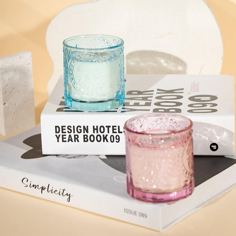 Lilin wangi botol kaca anggun Hari Ibu -pengeluar lilin lilin soya eko